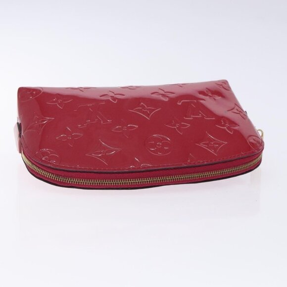 LOUIS VUITTON Monogram Vernis Pochette Cosmetic Rose Indian M90009 Auth 134589 - Picture 6 of 16